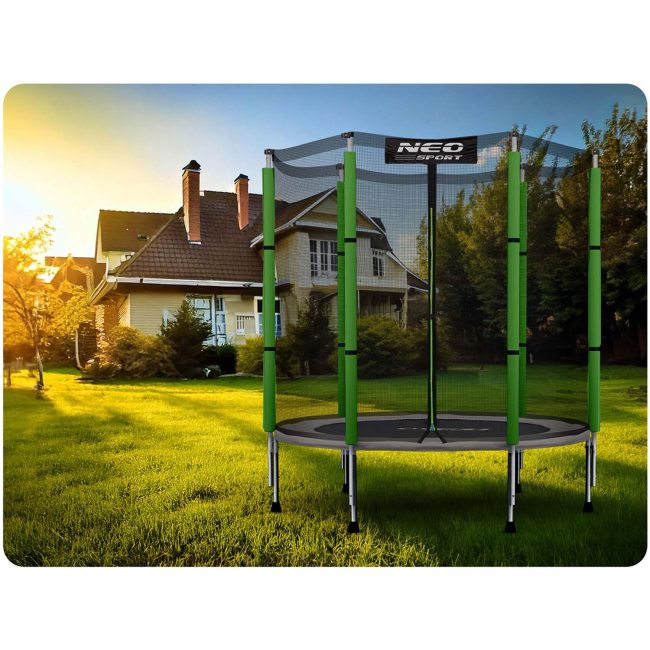 Trampolina ogrodowa dla dzieci 140 cm 4,5ft Neo-Sport - obrazek 4