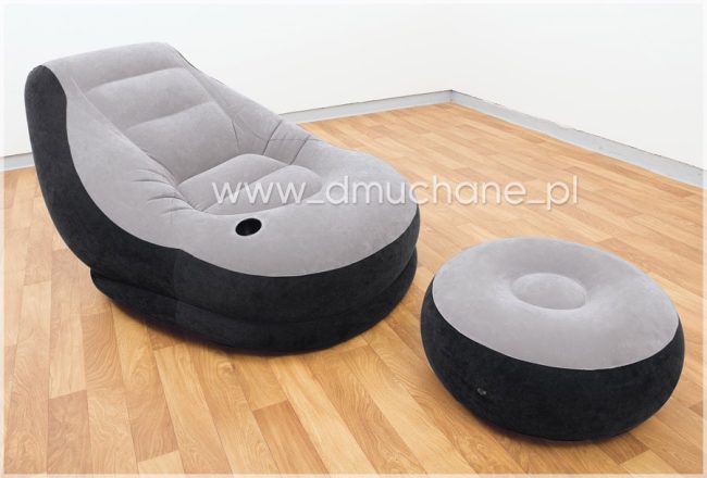 Fotel dmuchany + podnóżek 130 x 99 x 76 cm INTEX 68564 - obrazek 2